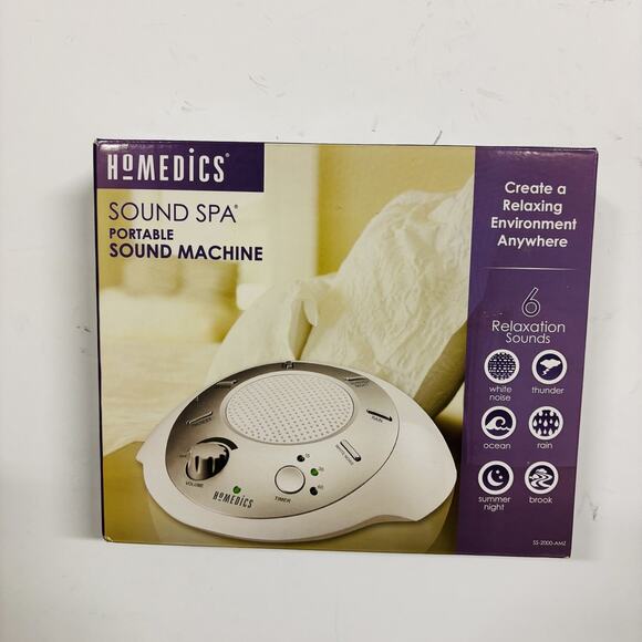 HoMedics SS-2000G-AMZ Sound Spa Relaxation Machine New Open Box Great Condition - Picture 1 of 9